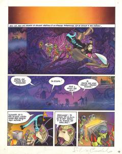 LA SAGA D'ALANDOR  : Planche originale 14 en couleur directe de la Saga d'Alandor Tome 2 L'ange carnivore